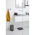 Set 2 agatatori pentru prosoape, Brabantia, Dark Grey, 4.8x4.8x2.9 cm, polipropilena, gri inchis