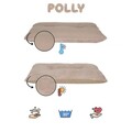 Pat pentru animale de companie, Paws & Whiskers, Polly Dog 50 x 70, Material exterior: 100% poliester, Crem / Bej