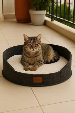 Pat pentru animale de companie, Paws & Whiskers, Robin, Material exterior: 100% poliester, Gri