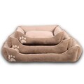 Pat pentru animale de companie, Paws & Whiskers, Lucy Dog & Cat S, Material exterior: 100% poliester, Maro / Bej