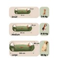 Pat pentru animale de companie, Paws & Whiskers, Lucy Dog & Cat S, Material exterior: 100% poliester, Verde / Ecru