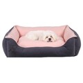 Pat pentru animale de companie, Paws & Whiskers, Lucy Dog & Cat S, Material exterior: 100% poliester, Gri/Roz