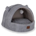 Pat pentru animale de companie, Paws & Whiskers, Tom Cat, Material exterior: 100% poliester, Gri