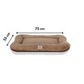 Pat pentru animale de companie, Paws & Whiskers, Sally Dog 55 x 75, Material exterior: 100% poliester, Maro