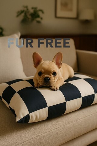 Pat pentru animale de companie, Paws & Whiskers, Fur Free 64 x 88, Material exterior: 100% poliester, Alb/Negru