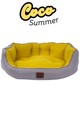 Pat pentru animale de companie, Paws & Whiskers, Coco Summer M, Material exterior: 100% poliester, Galben