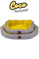Pat pentru animale de companie, Paws & Whiskers, Coco Summer M, Material exterior: 100% poliester, Galben