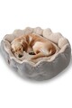 Pat pentru animale de companie, Paws & Whiskers, Elsa Dog M, Material exterior: 100% poliester, Gri / Bej