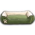 Pat pentru animale de companie, Paws & Whiskers, Lucy Dog & Cat M, Material exterior: 100% poliester, Verde / Ecru