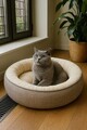 Pat pentru animale de companie, Paws & Whiskers, Bunny 85 x 65, Material exterior: 100% poliester, Bej