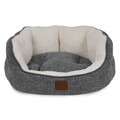 Pat pentru animale de companie, Paws & Whiskers, Coco L, Material exterior: 100% poliester, Gri/Alb