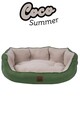 Pat pentru animale de companie, Paws & Whiskers, Coco Summer L, Material exterior: 100% poliester, Verde