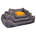 Pat pentru animale de companie, Paws & Whiskers, Lucy Dog & Cat L, Material exterior: 100% poliester, Gri/Muștar