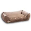 Pat pentru animale de companie, Paws & Whiskers, Lucy Dog & Cat L, Material exterior: 100% poliester, Maro / Bej