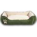 Pat pentru animale de companie, Paws & Whiskers, Lucy Dog & Cat L, Material exterior: 100% poliester, Verde / Ecru