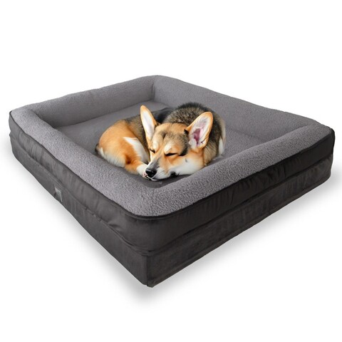 Pat pentru animale de companie, Paws & Whiskers, Felix Dog L, Material exterior: 100% poliester, Antracit / Gri