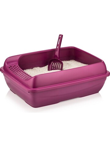 Litiera pentru pisici, Paws & Whiskers, 5098-5, Plastic, Fucsia