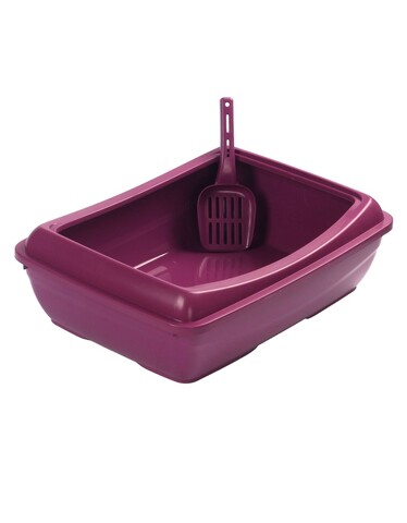 Litiera pentru pisici, Paws & Whiskers, 5091-2, Plastic, Fucsia