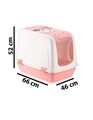 Litiera pentru pisici, Paws & Whiskers, 5092-2, Plastic, Roz