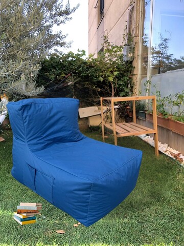 Fotoliu puf Bean Bag, Atelier del Sofa, 535PFT1201, Poliester, Albastru
