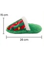 Jucărie pentru câini, Paws & Whiskers, Havhav 1011, 100% MATERIAL TEXTIL PLUȘOS, Verde/Roșu