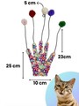 Jucărie pentru pisici, Paws & Whiskers, Miyav 1015, ȚESĂTURĂ 100% BUMBAC, Multicolor
