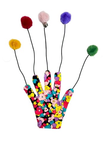 Jucărie pentru pisici, Paws & Whiskers, Miyav 1016, ȚESĂTURĂ 100% BUMBAC, Multicolor