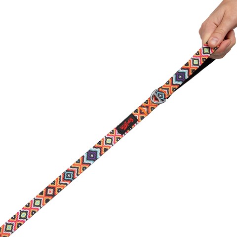 Lesă pentru câini, Paws & Whiskers, Ethnic Medium, Poliester, Multicolor