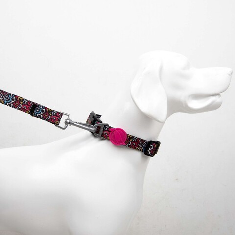 Lesă pentru câini, Paws & Whiskers, Graffiti Medium, Poliester, Multicolor