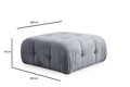 Taburet, Atelier del Sofa, 560ARE4149, Lemn de fag / PAL, Gri