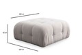 Taburet, Atelier del Sofa, 560ARE4153, Lemn de fag / PAL, Alb