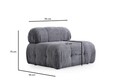 Fotoliu, Atelier del Sofa, 560ARE2950, Lemn de fag / PAL, Gri