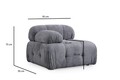 Fotoliu, Atelier del Sofa, 560ARE2948, Lemn de fag / PAL, Gri