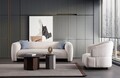 Fotoliu, Atelier del Sofa, 560ARE5235, Cadru: LEMN/PAL, Alb