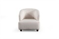 Fotoliu, Atelier del Sofa, 560ARE5235, Cadru: LEMN/PAL, Alb