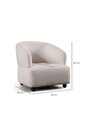 Fotoliu, Atelier del Sofa, 560ARE5235, Cadru: LEMN/PAL, Alb
