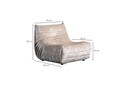 Fotoliu, Atelier del Sofa, 560ARE5225, PAL, Crem