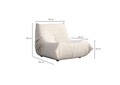 Fotoliu, Atelier del Sofa, 560ARE5229, PAL, Alb