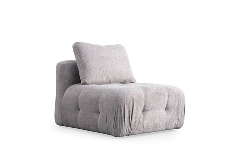 Fotoliu, Atelier del Sofa, 560ARE4126, Lemn de fag / PAL, Gri deschis