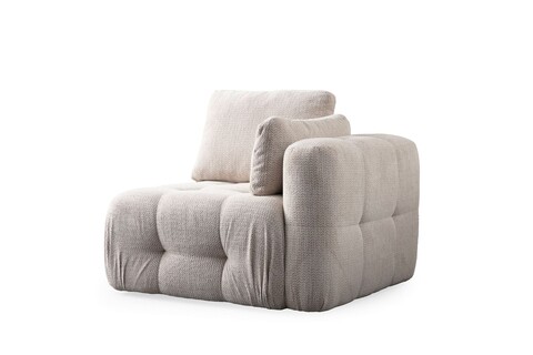 Fotoliu, Atelier del Sofa, 560ARE4111, Lemn de fag / PAL, Bej