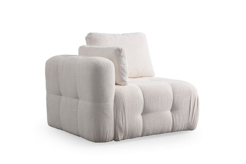 Fotoliu, Atelier del Sofa, 560ARE4145, Lemn de fag / PAL, Alb
