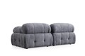 Canapea 2 locuri, Atelier del Sofa, 560ARE1556, Lemn de fag / PAL, Gri