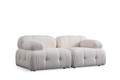 Canapea 2 locuri, Atelier del Sofa, 560ARE1550, Lemn de fag / PAL, Alb