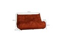 Canapea 2 locuri, Atelier del Sofa, 560ARE5217, PAL, Rosu