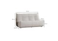 Canapea 2 locuri, Atelier del Sofa, 560ARE5215, PAL, Alb