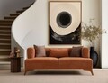 Canapea 2 locuri, Atelier del Sofa, 560ARE5209, Lemn;PAL, Portocaliu