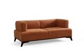 Canapea 2 locuri, Atelier del Sofa, 560ARE5212, Lemn;PAL, Portocaliu/Negru