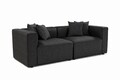 Canapea 2 locuri, Atelier del Sofa, 560ARE2897, Lemn, Antracit