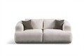 Canapea 2 locuri, Atelier del Sofa, 560ARE5246, Cadru: LEMN/PAL, Alb