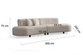 Coltar, Atelier del Sofa, 560ARE4181, Lemn de fag / PAL, Crem